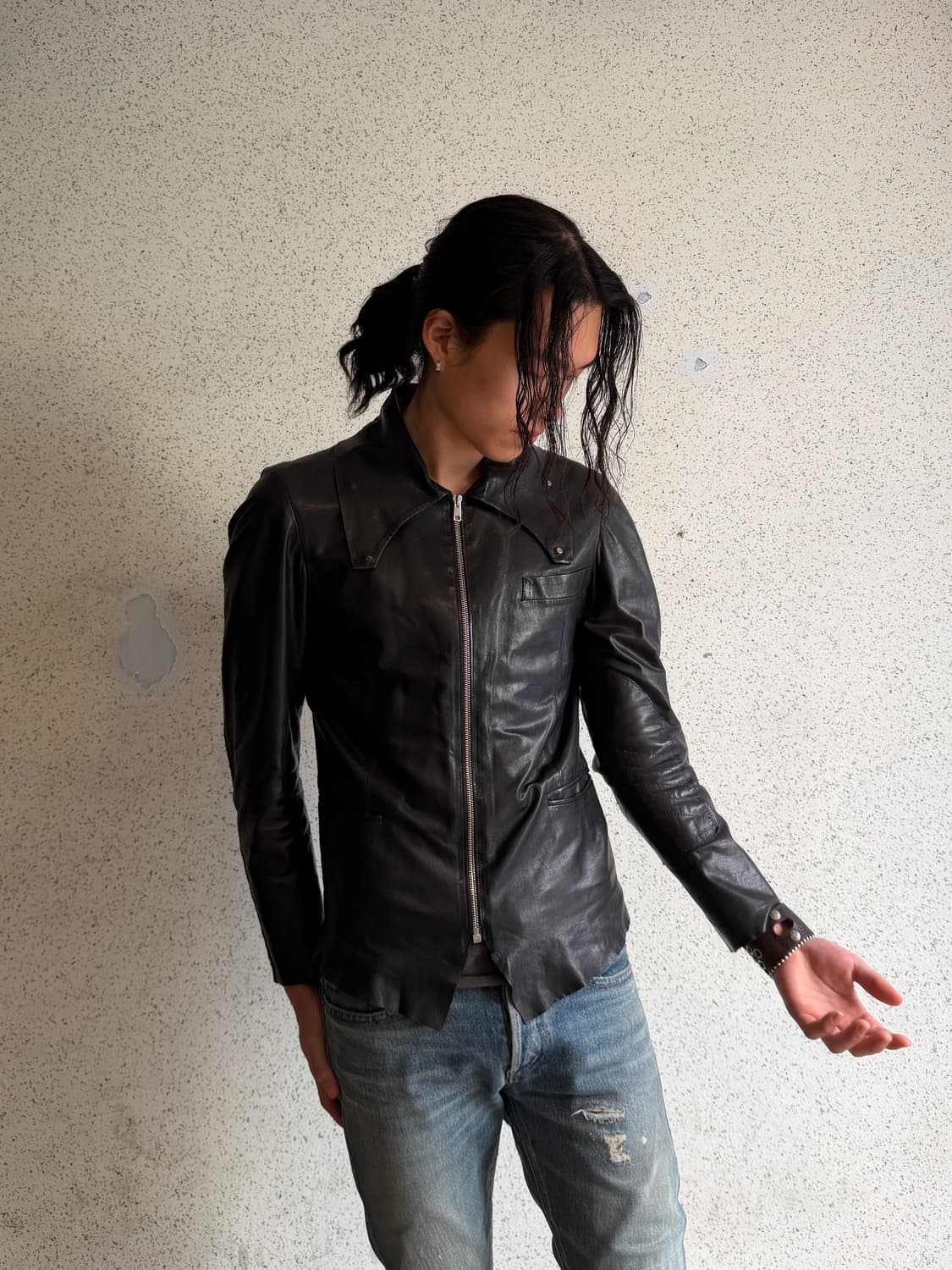 00s paulsmith Cut-Off Lambskin High-Neck 상품이미지3