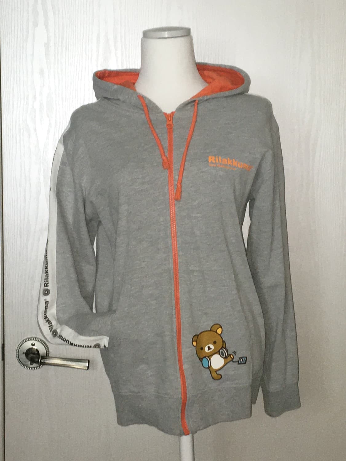 Rilakuma hood zip up 리락쿠마 후드집업 키즈 L  상품이미지1