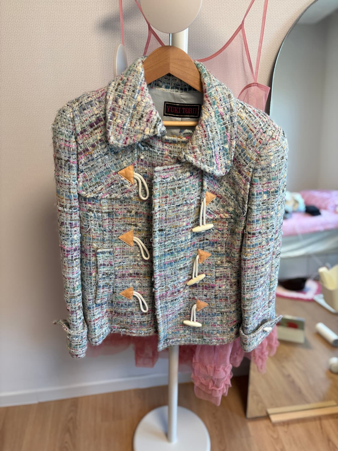 빈티지 더플코트 스커트 세트 상품이미지3