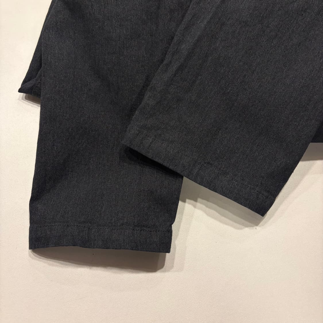 [S] 그라미치 벨트 코튼 팬츠 딥그레이 블랙 D565 상품이미지6