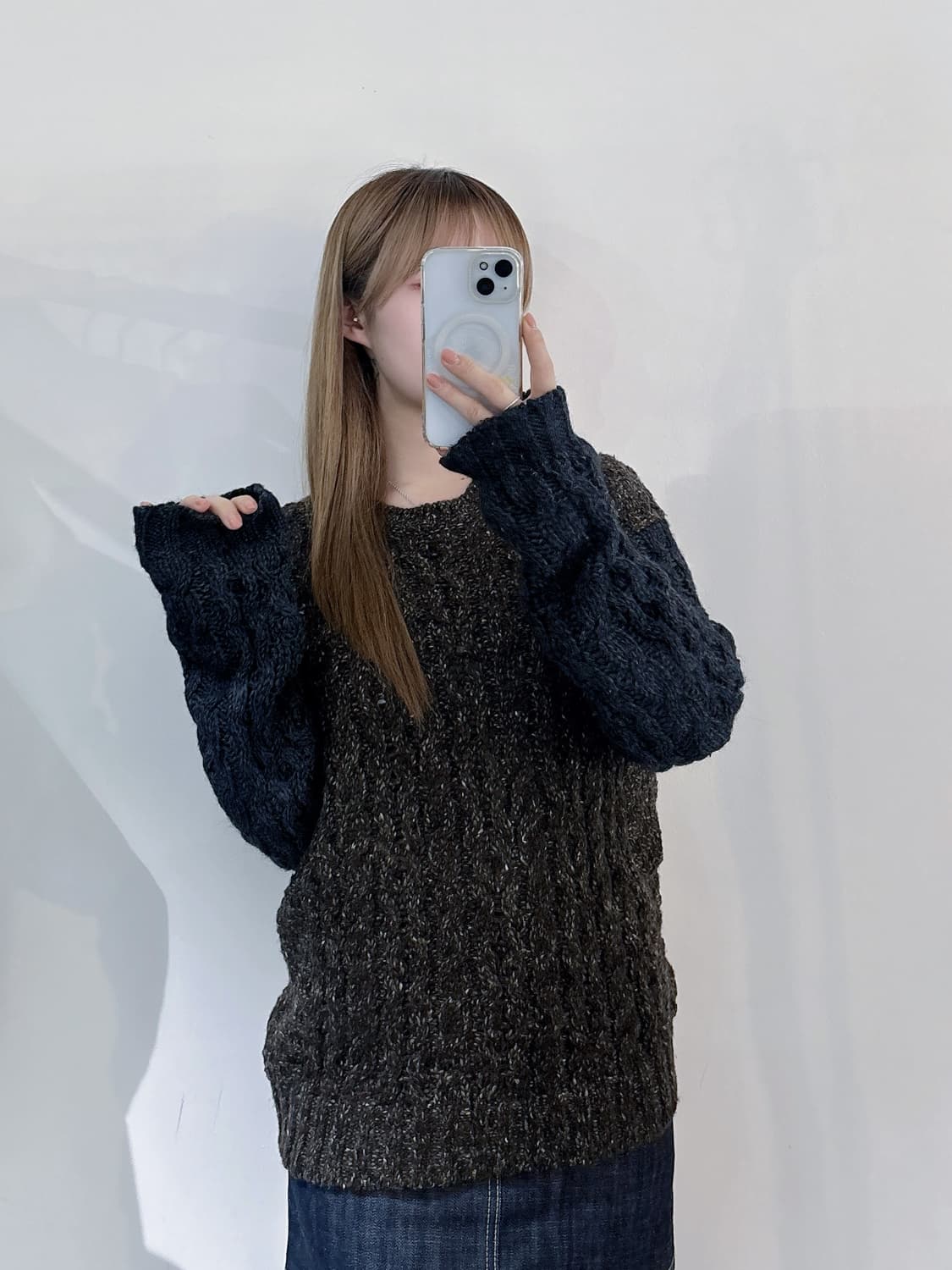 디젤 배색 니트 상품이미지2