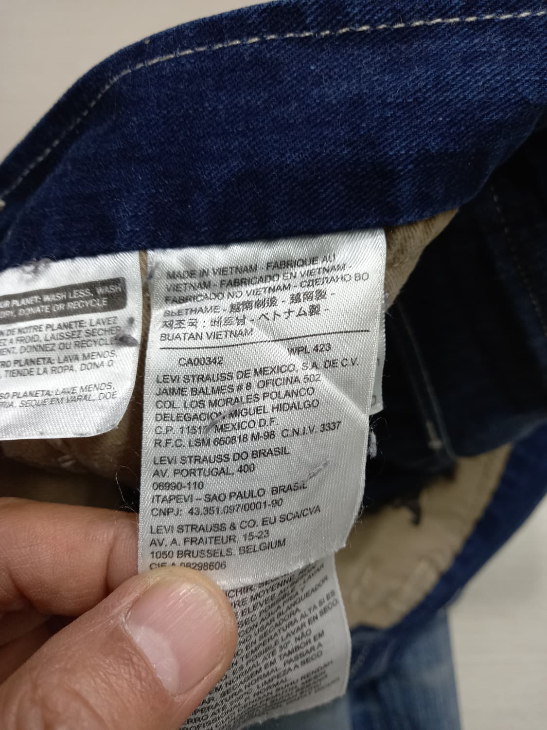 32 리바이스511 워싱 슬림일자진 배색진 32-287 상품이미지8