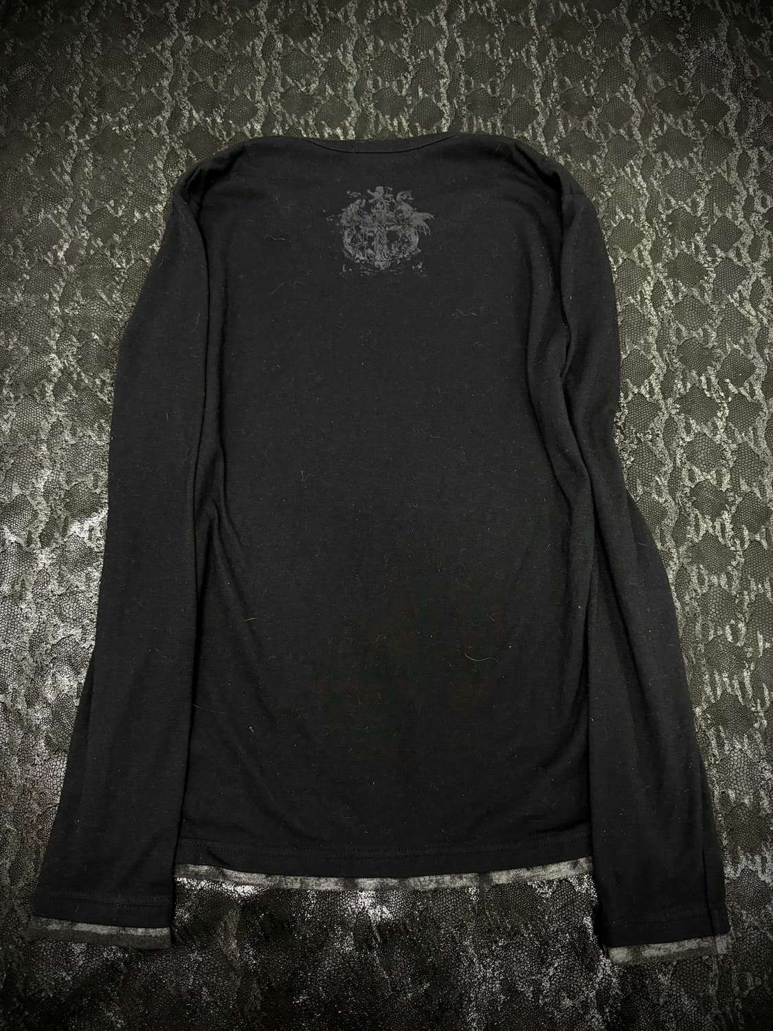 00’s Archive Gothic Print Layered Sleeve 상품이미지6