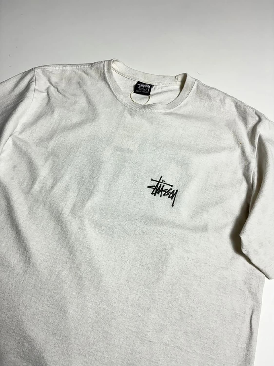 스투시 STUSSY 베이직 로고 코튼 반팔 티셔츠 R1413 상품이미지4