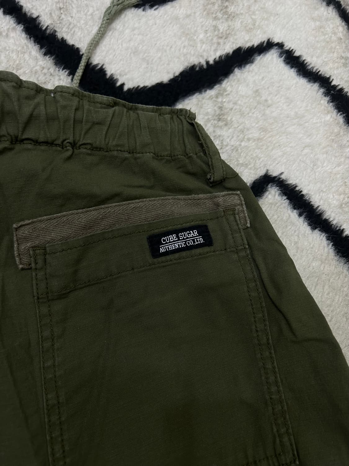 [M]Cube Sugar 코튼 벌룬 팬츠/카키 상품이미지3