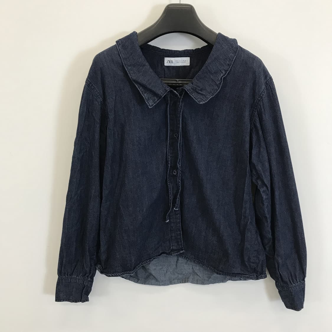 자라 리본데님 블라우스 [여성S] 상품이미지1