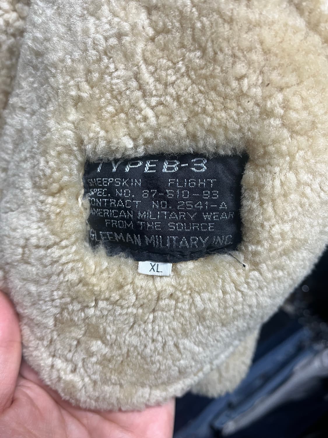 글리맨 밀리터리 쉽 스킨 B-3 자켓 XL 사이즈 판매합니다. 상품이미지6