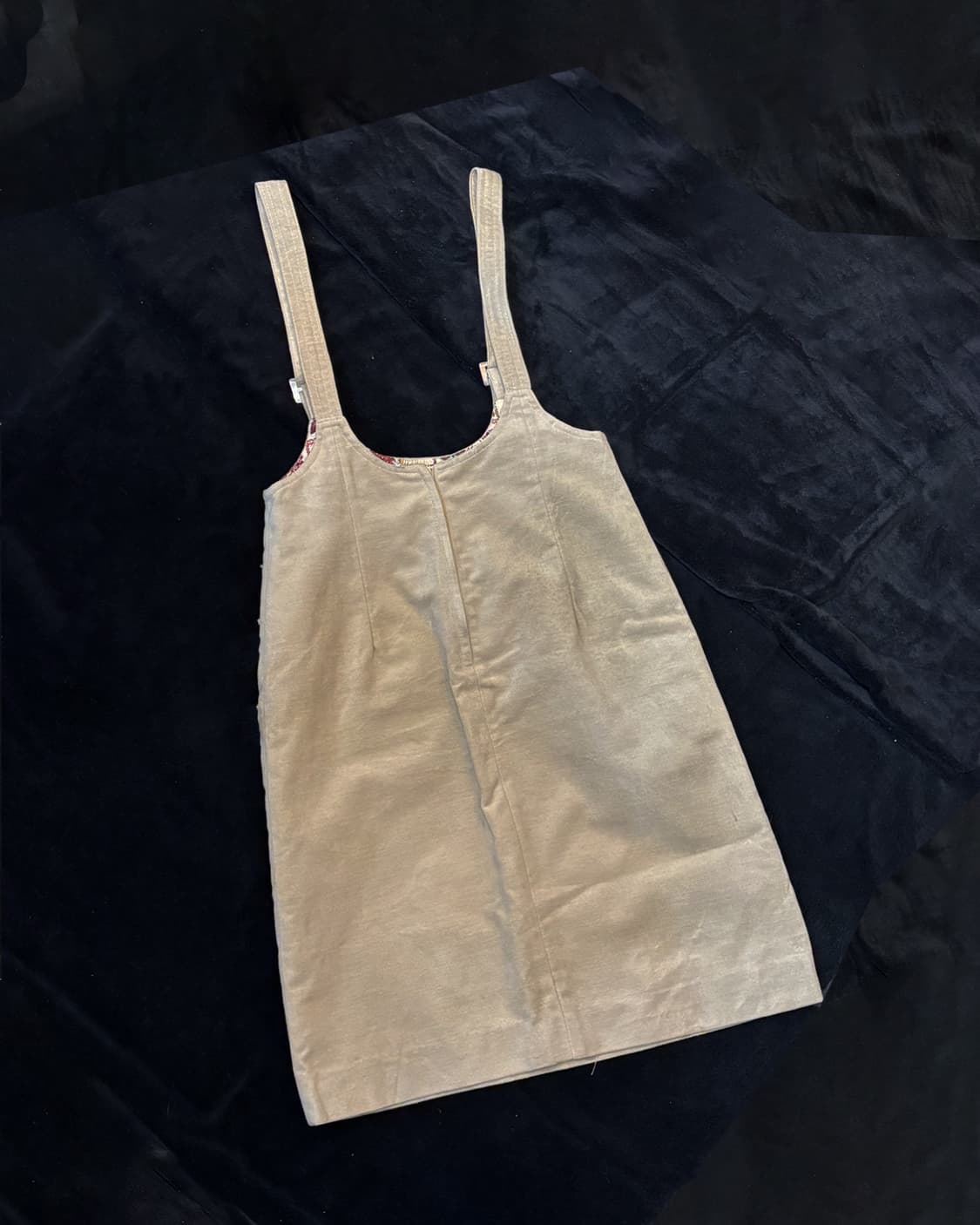 일본빈티지 멜빵 스커트 상품이미지3