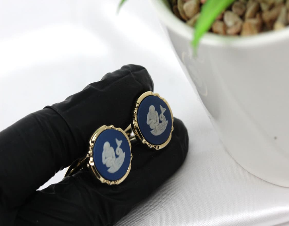 웨지우드 A등급 남자 명품 커프스 제스퍼 상품이미지5