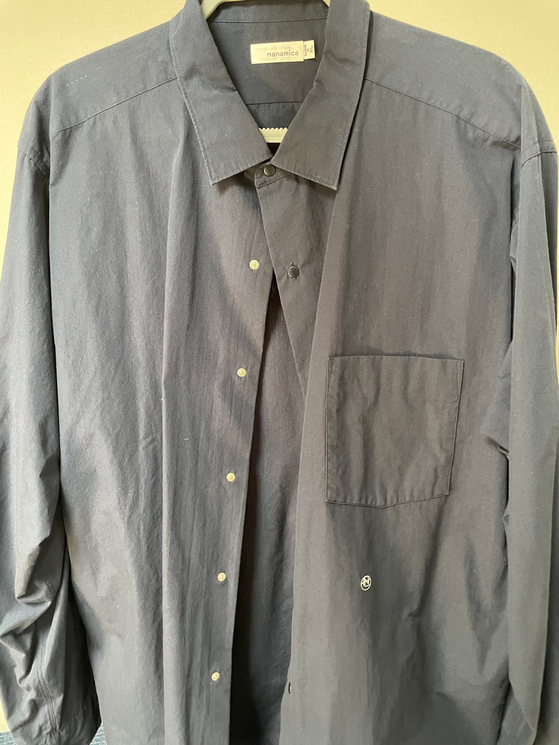 나나미카 셔츠 XL 네이비 nanamica navy shirts XL 상품이미지2