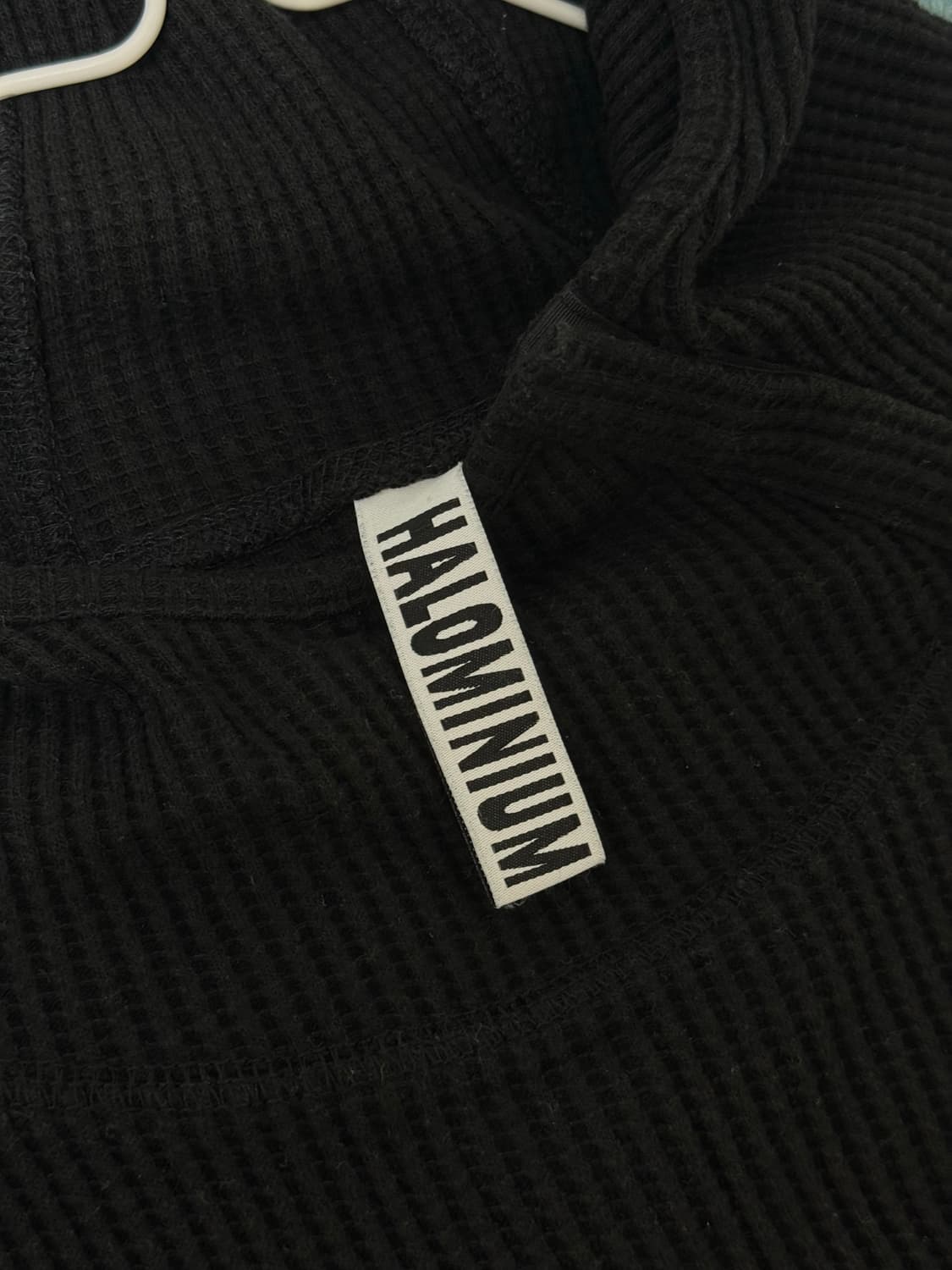 할로미늄 슬림 와플 후드 OS 블랙 상품이미지3