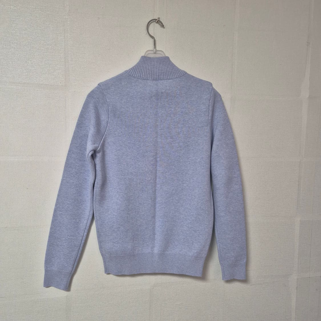 라코스테 니트 집업 가디건 하늘색 상품이미지2