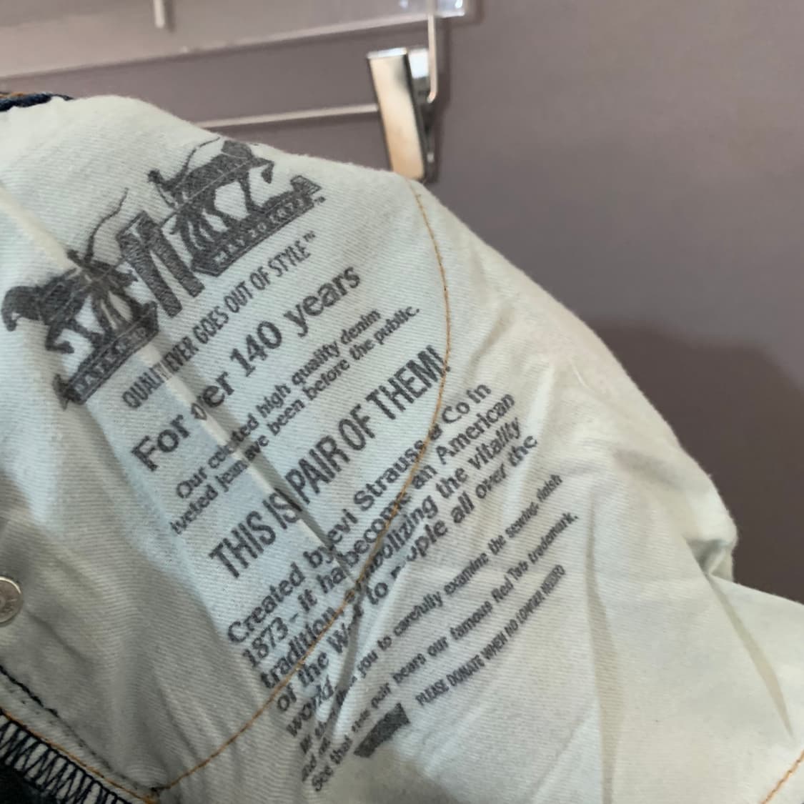 32인치 리바이스 513 스판 밴딩 워싱 데님 청바지 상품이미지4