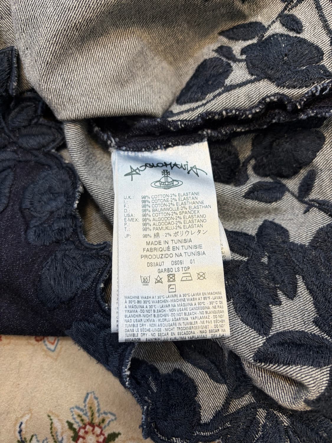 비비안웨스트우드 앵글로매니아 데님 블라우스 상품이미지4