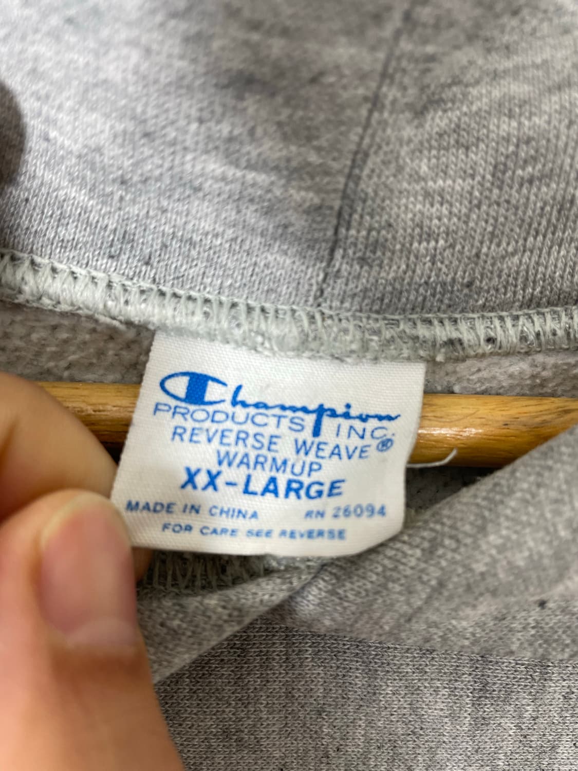 챔피온리버스위브 그레이 후드 2XL - M5 상품이미지4