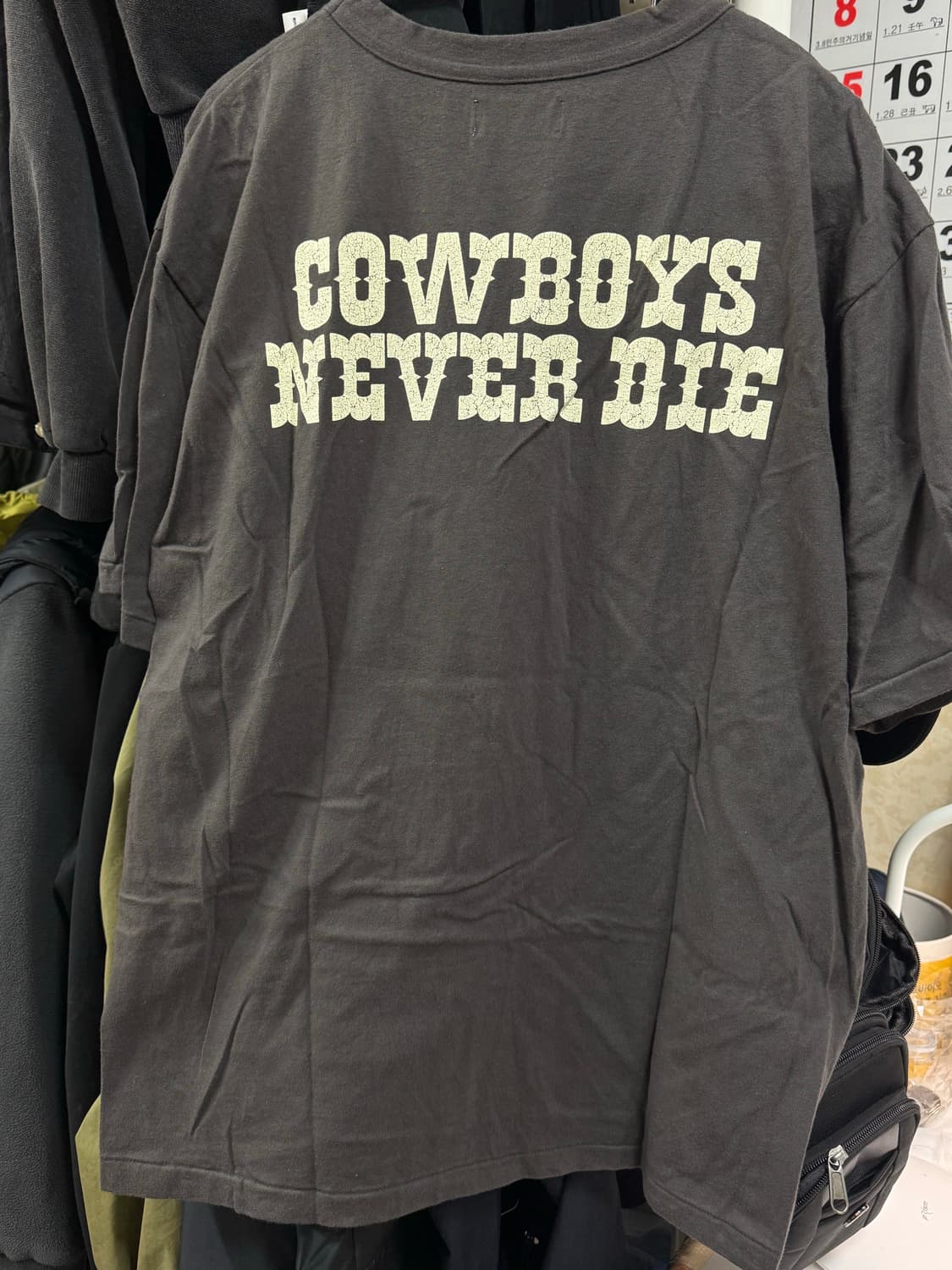 러스틱 다임 해골 카우보이 반팔 티셔츠 상품이미지2