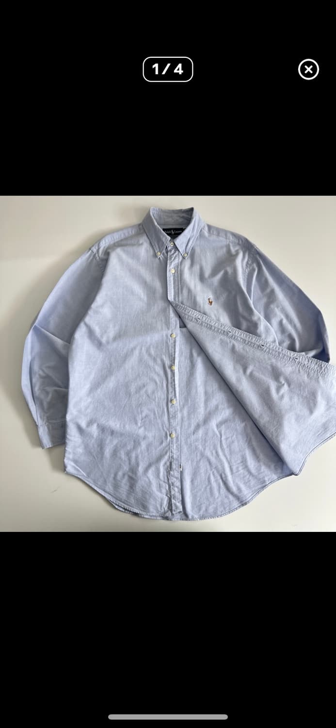 폴로 랄프로렌 하늘색 옥스포드 셔츠 상품이미지1