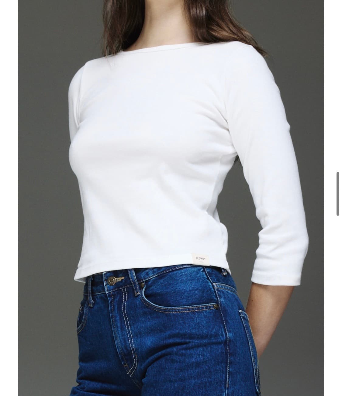 글로니 3/4 G COMFORT TEE (WHITE) 상품이미지1
