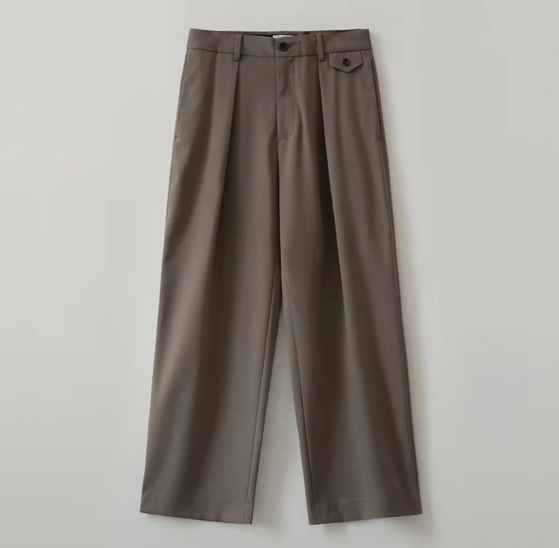 [2] 블랭크룸 blankroom 딥 플리츠 슬랙스 브라운 상품이미지3