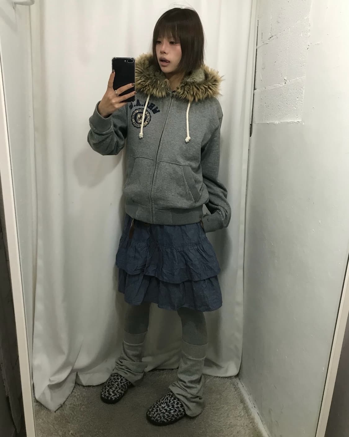 🐿️ 후아유 울프조 후드집업 코디 🐿️ 상품이미지4