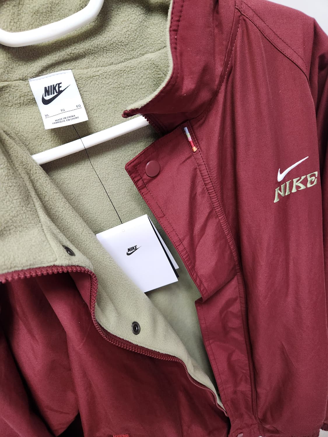 나이키 클럽 LNY 자켓 XL 다크 팀 레드 상품이미지5