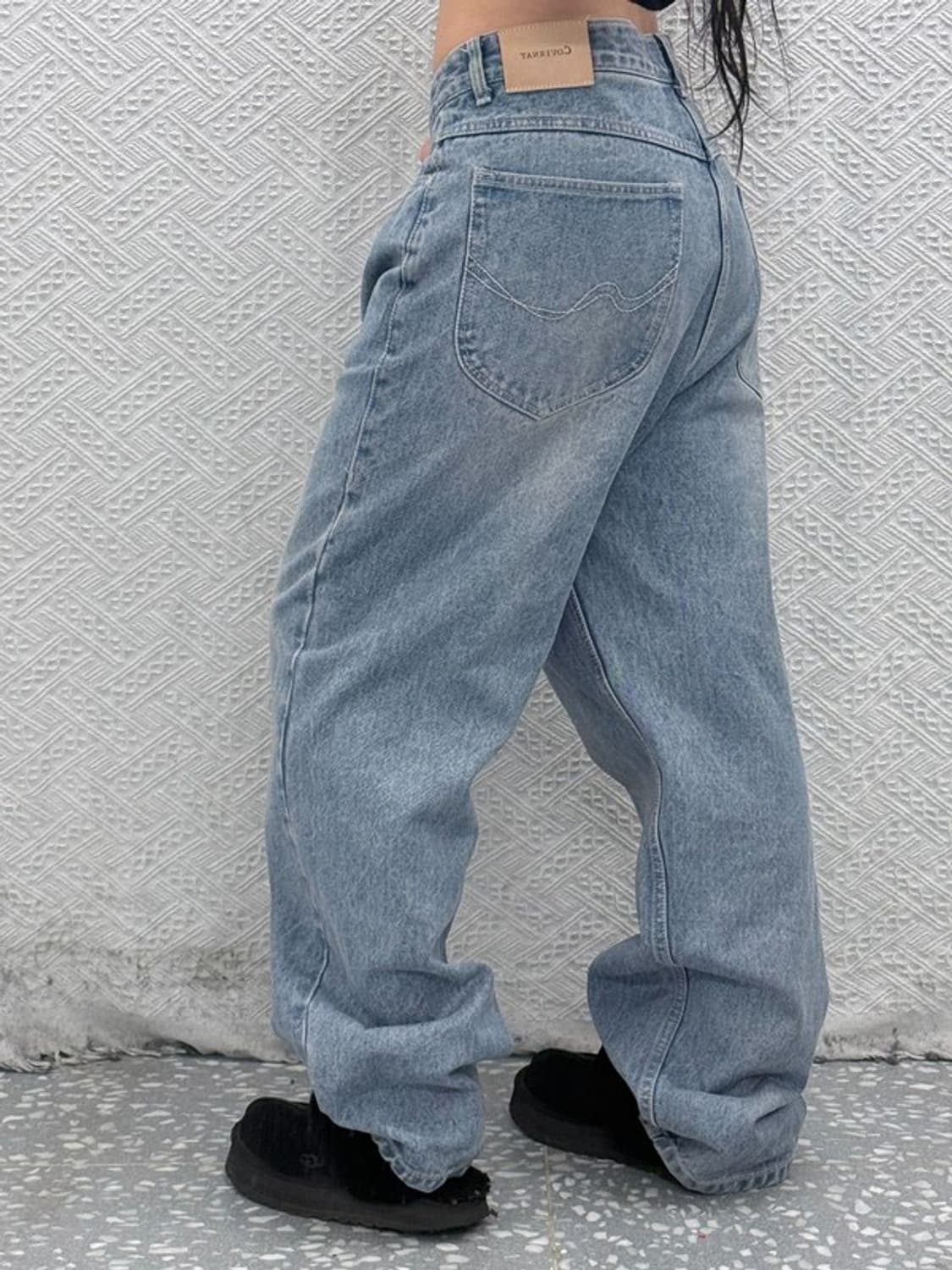 커버낫 모던 빈티지 캐주얼 와이드 연청 데님팬츠 XL C08508 상품이미지2