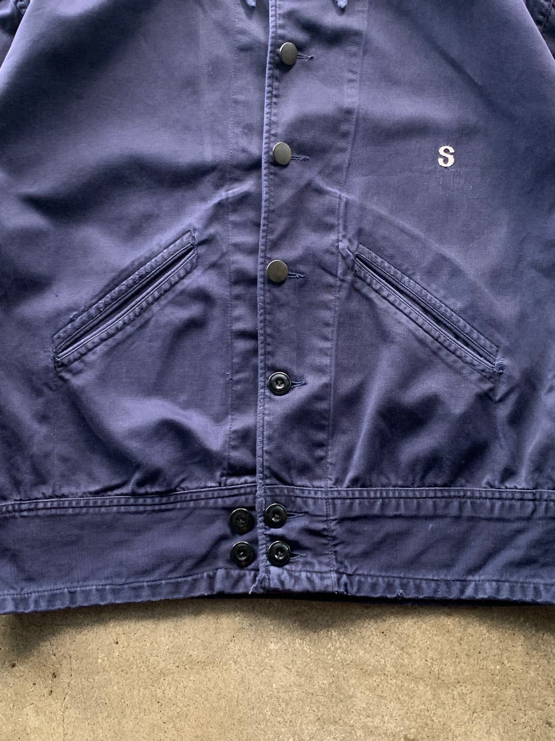 40s 미군 의료용 회복복 자켓 네이비 상품이미지3