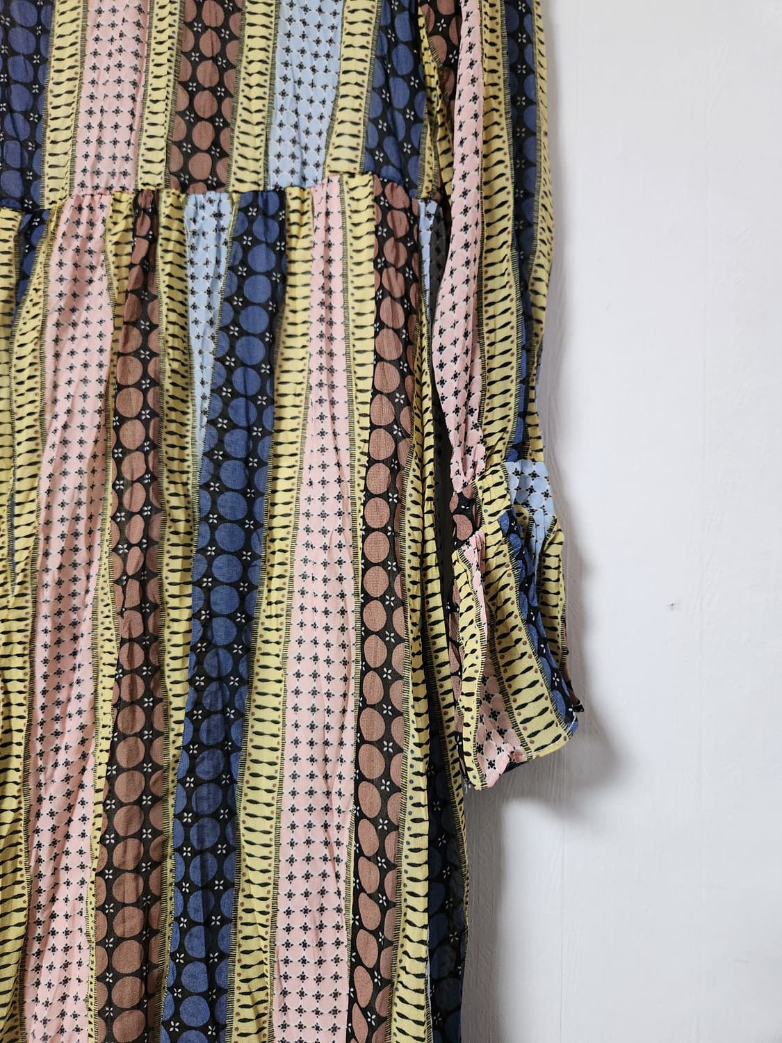 L'ECCOVE 스트라이프 패턴 롱 원피스F 상품이미지5