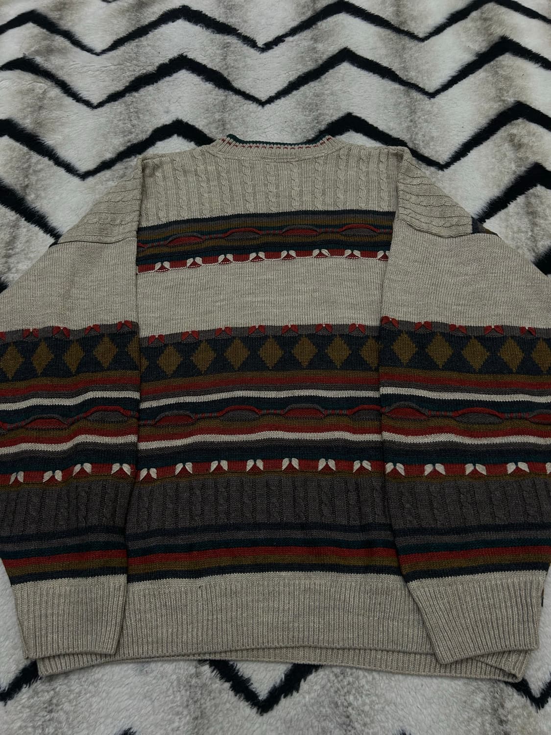 [실측XL]Sweater shop 케이블 니트 상품이미지4