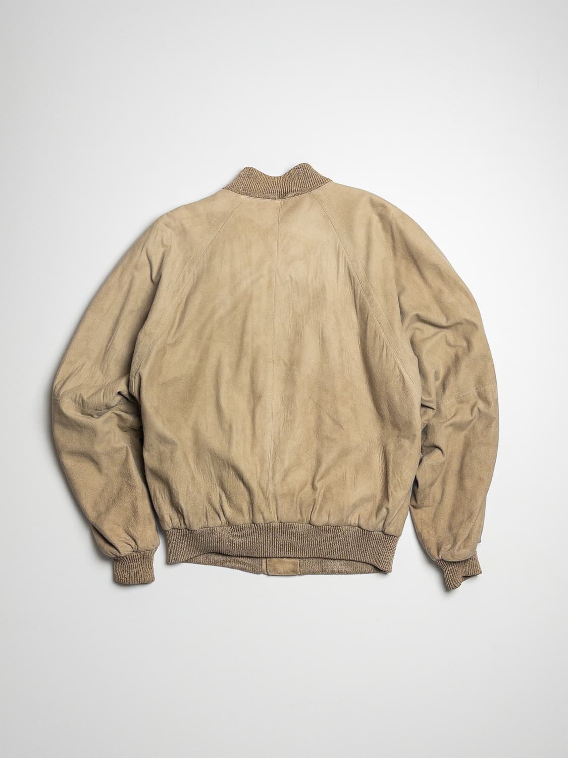 80’s Hugo Boss 스웨이드 레더 봄버 자켓 상품이미지10