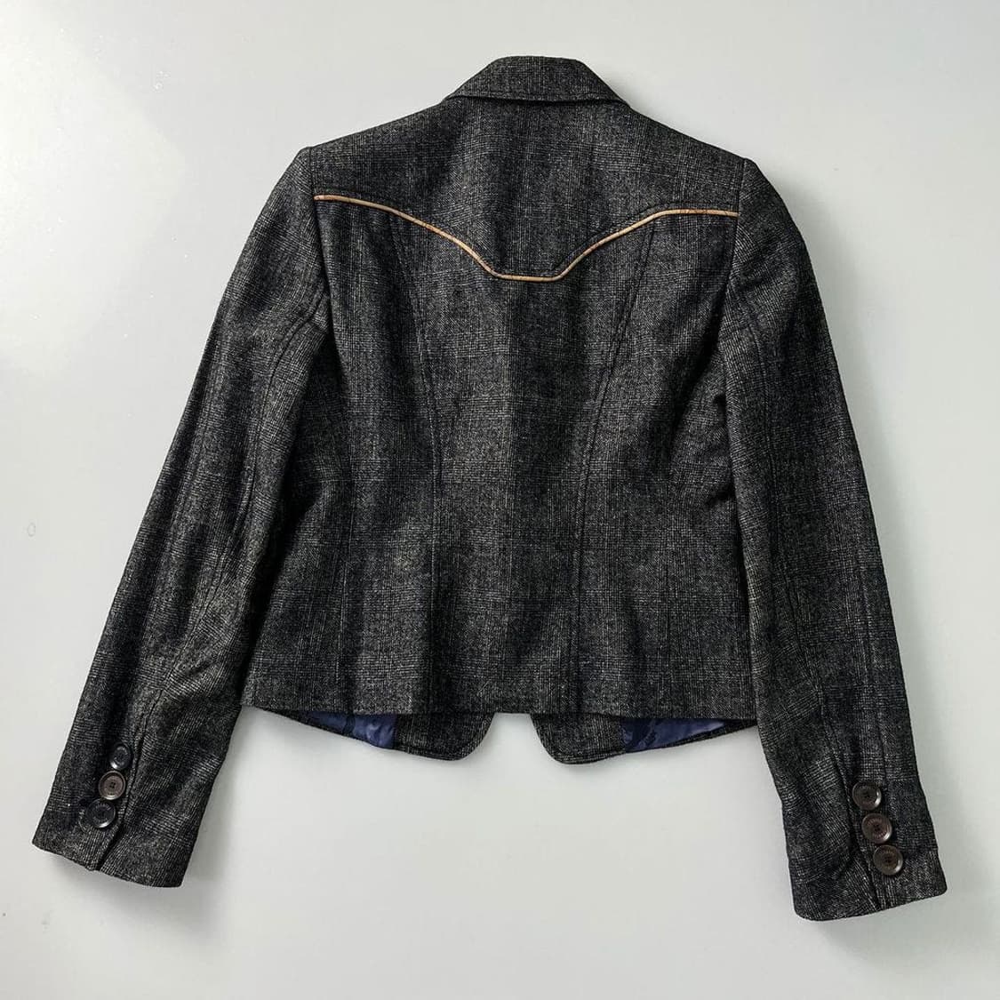 프리마클라쎄 유니크 배색 울 블레이저 자켓 PR1450 상품이미지6