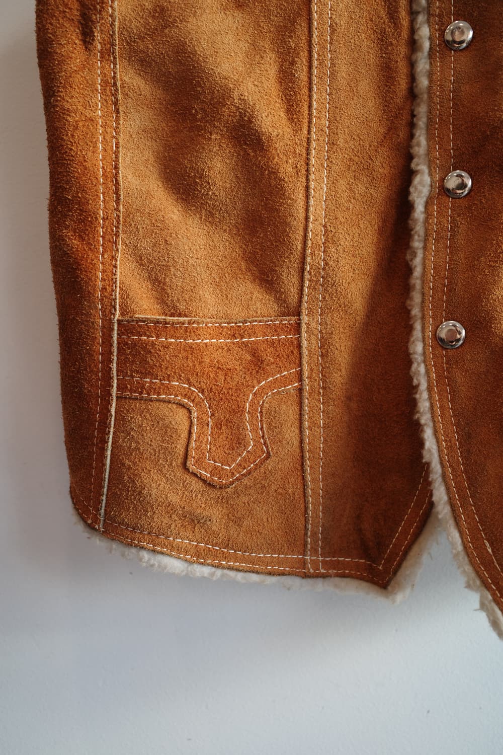 Genuine Leather 리얼 스웨이드 웨스턴 베스트 상품이미지2