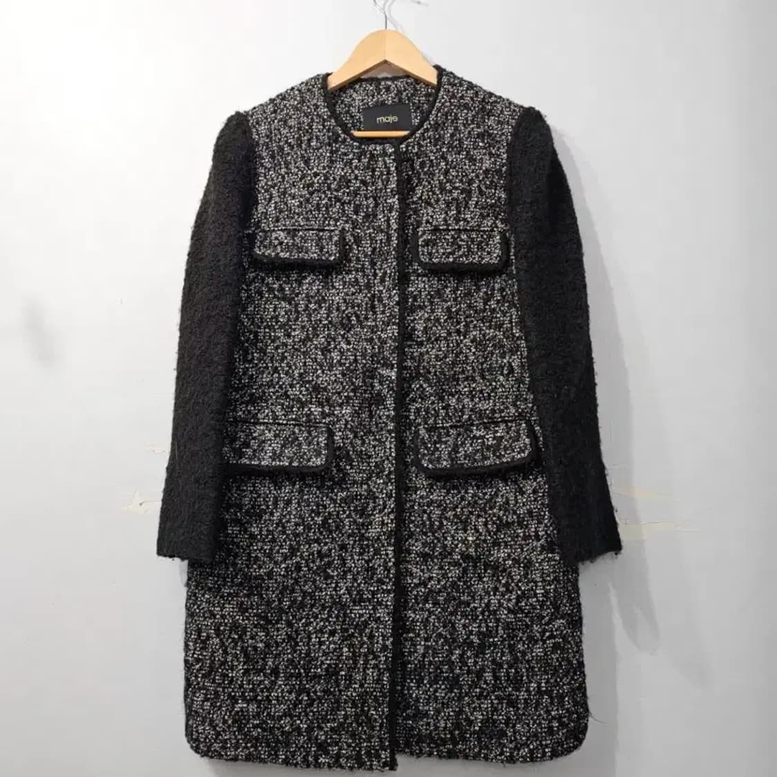 Maje 마쥬 트위드 자켓 블랙/화이트 ~55반 상품이미지8