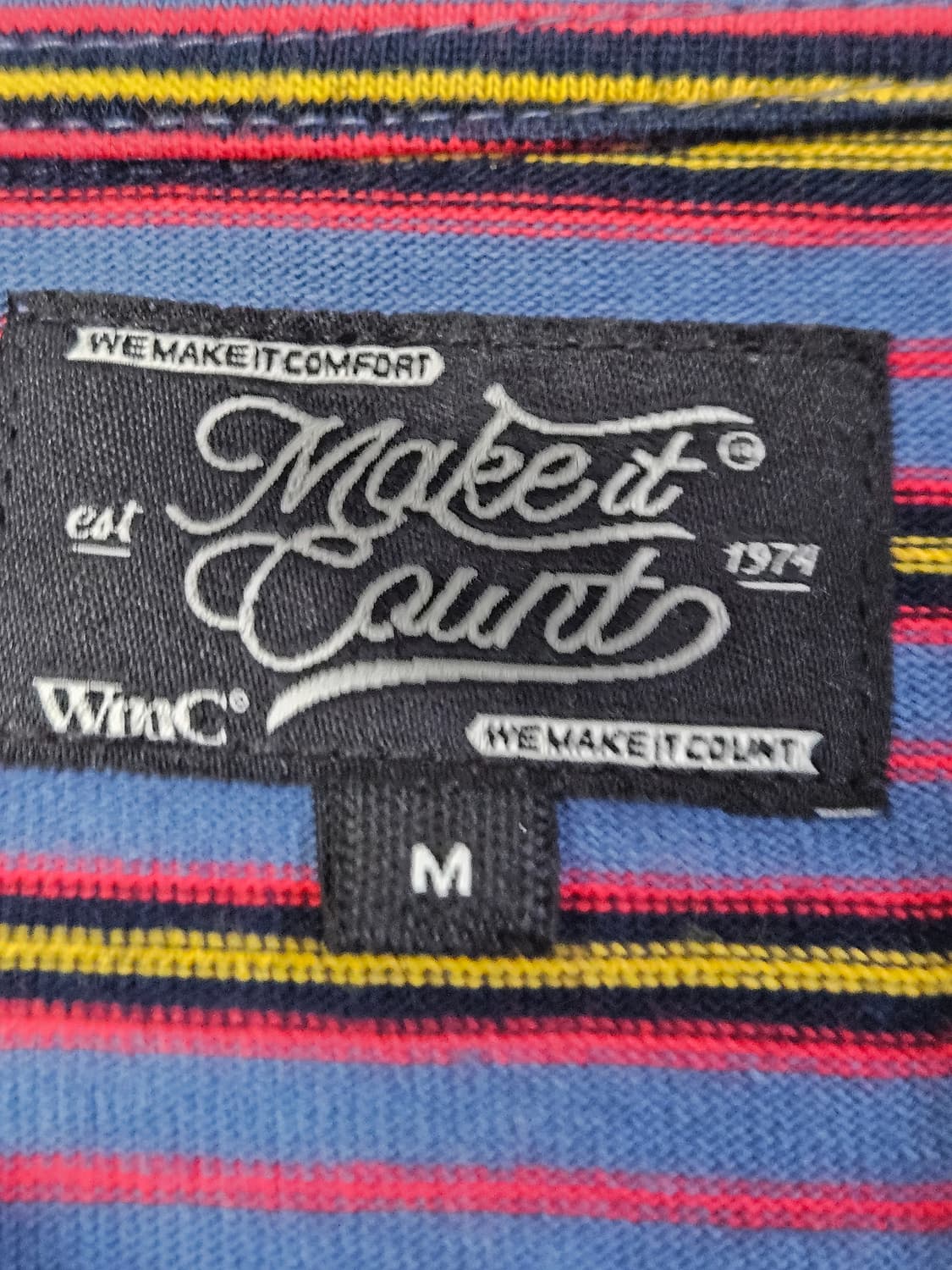 WMC 스트링 스프라이프 긴팔 카라티 PK 폴로 시티보이 빈티지 M 상품이미지5