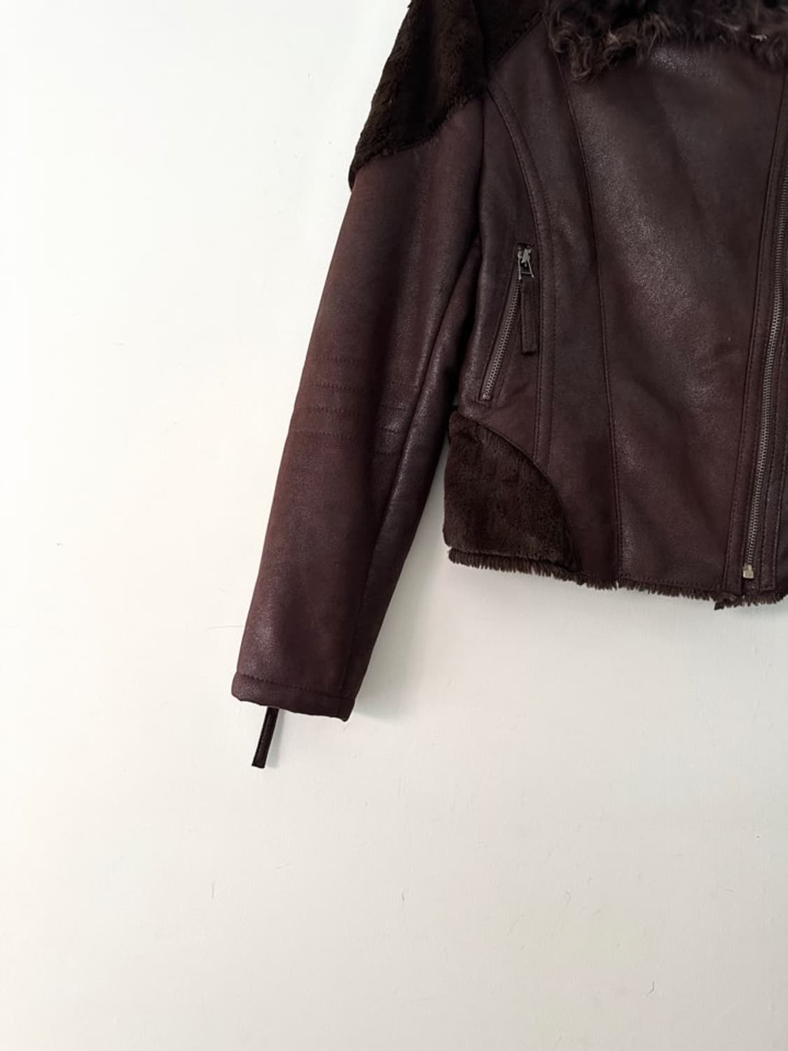 Bambi fur muston jacket / choco brown 상품이미지3