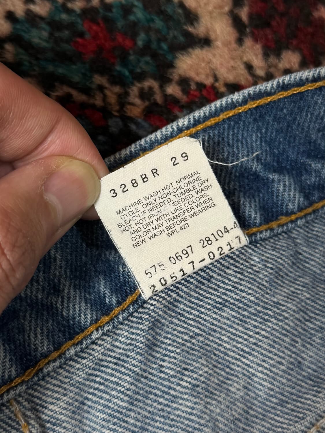 90’s USA 빈티지 리바이스 517 오렌지탭 부츠컷 리바이스 청바지 상품이미지10