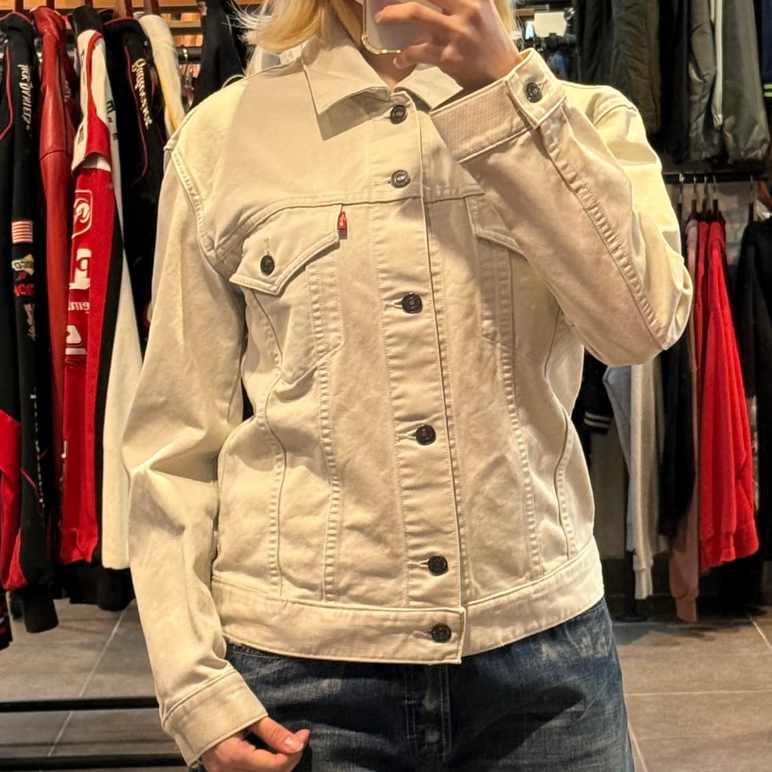 [NO.9] Levi’s 아이보리 데님 자켓 상품이미지1