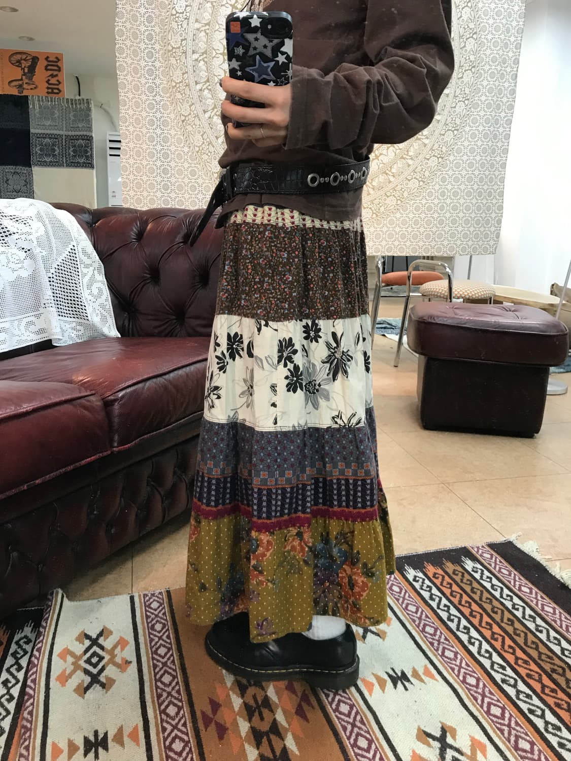 써스데이아일랜드 패턴 밴딩 캉캉스커트  상품이미지3