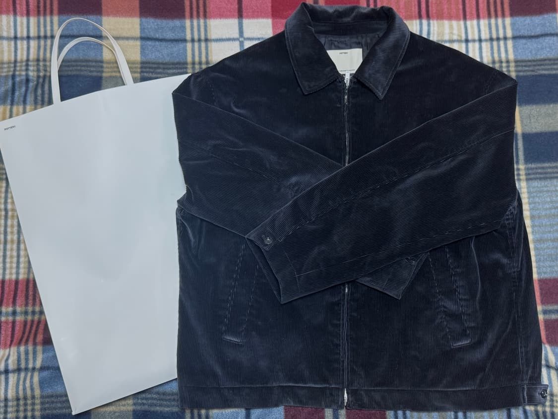 포터리 코듀로이 스윙탑 블루종 (네이비, 3) 상품이미지1