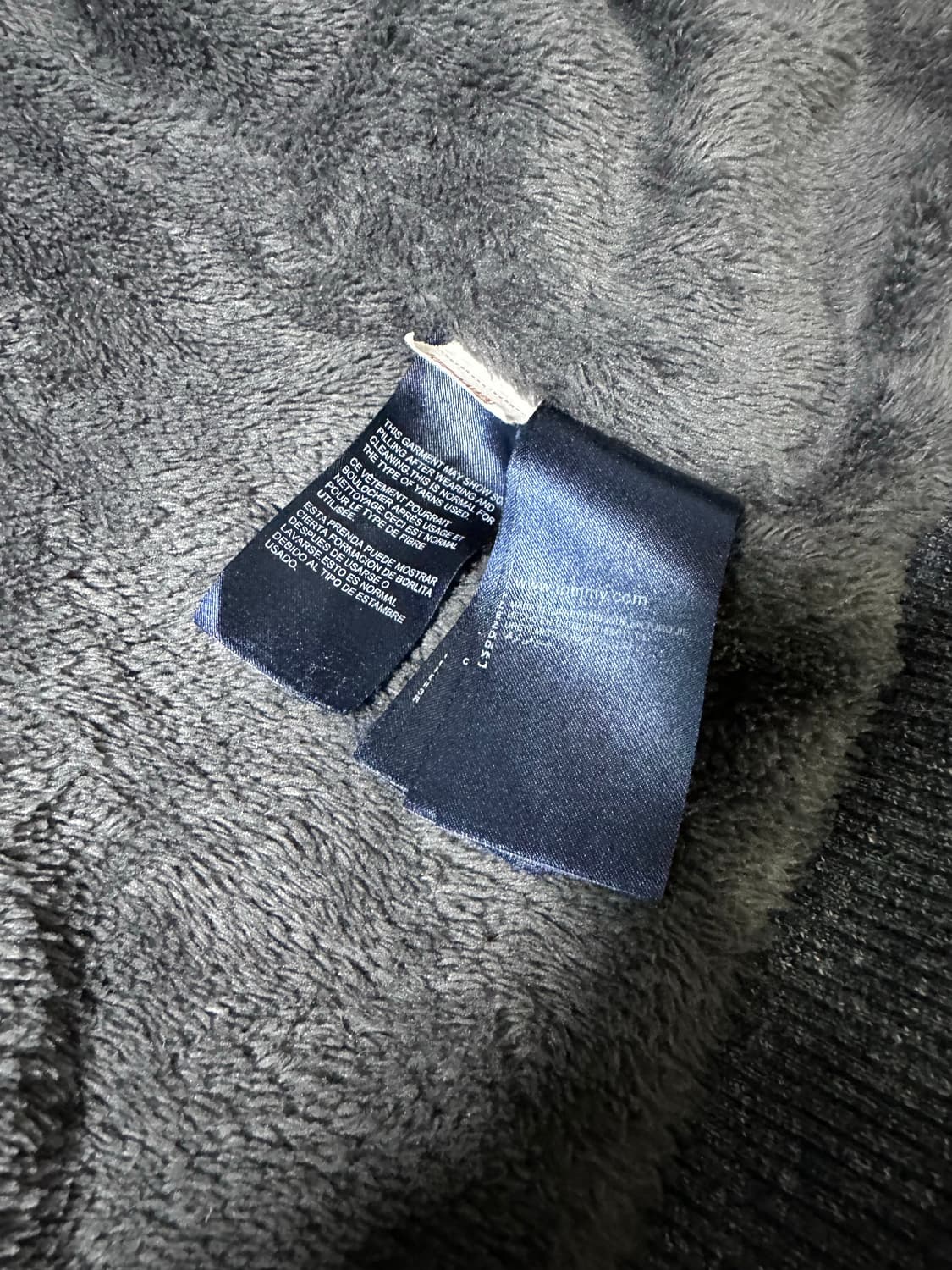 타미힐피거 기모 후드집업 그레이 상품이미지5