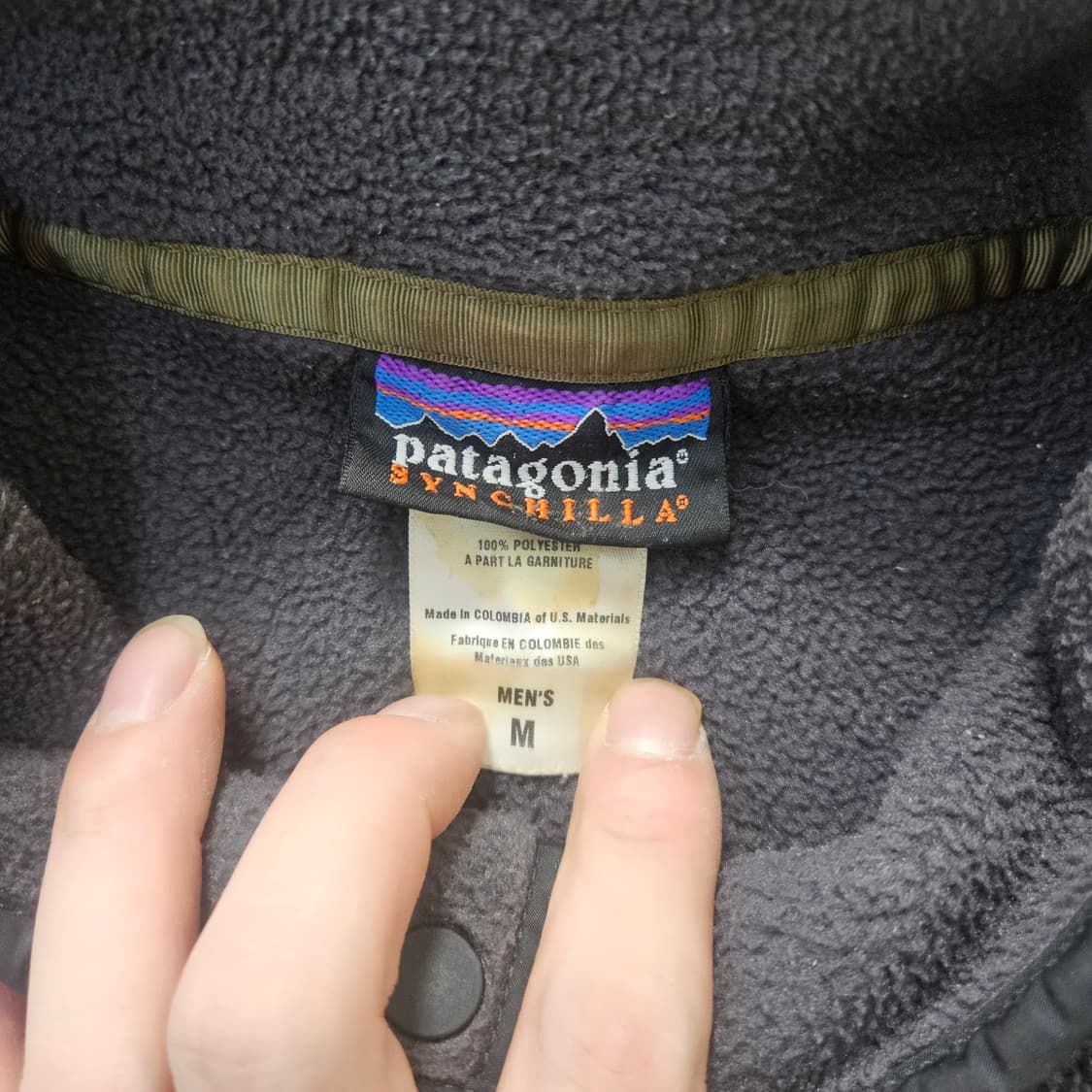 M 파타고니아 빈티지 신칠라 반집업 0316Y 상품이미지5