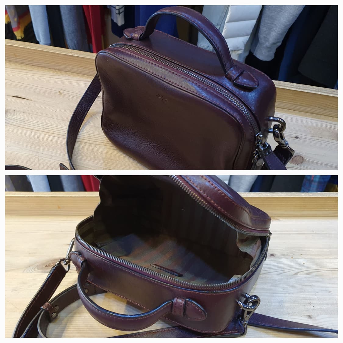 Monsac 레더 크로스백 상품이미지4