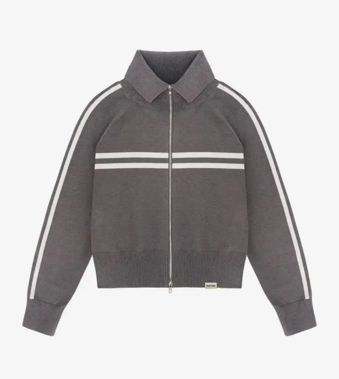 락케이크 96 스포츠 니트 집업 가디건 차콜 그레이 상품이미지2