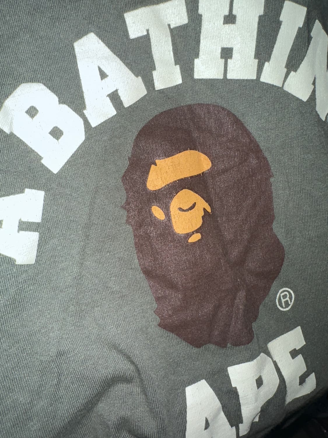 [S]00‘s 올드 베이프 컬리지 로고 티셔츠 상품이미지2