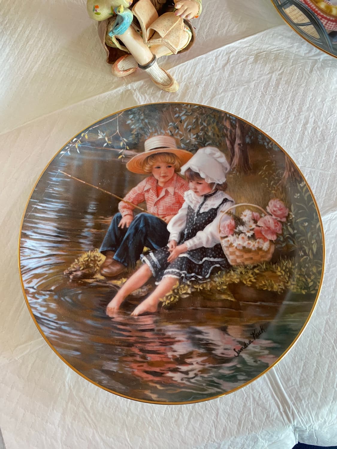 Reco 미국 빈티지 장식 접시 상품이미지1