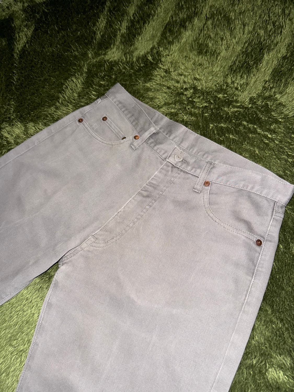 [W31/L34] BEAMS 빔즈 211 오리지널 데님 팬츠 그레이 상품이미지2