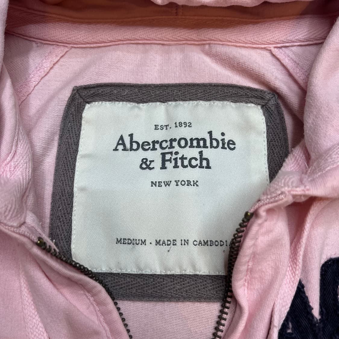 아베크롬비 핑크우유 후드집업 상품이미지3