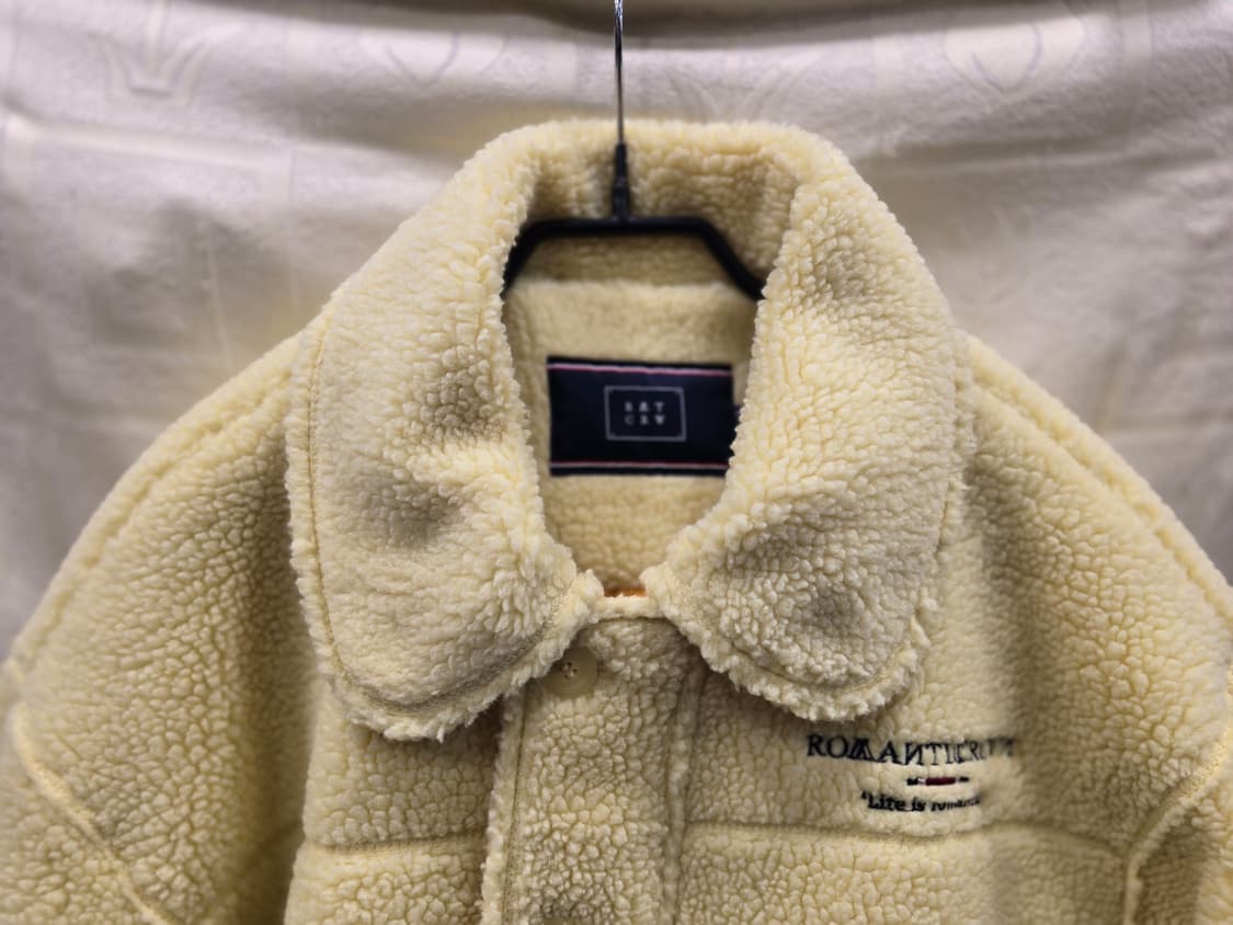 로맨틱크라운 남여공용 뽀글이 자켓 옐로우 S~M 상품이미지4