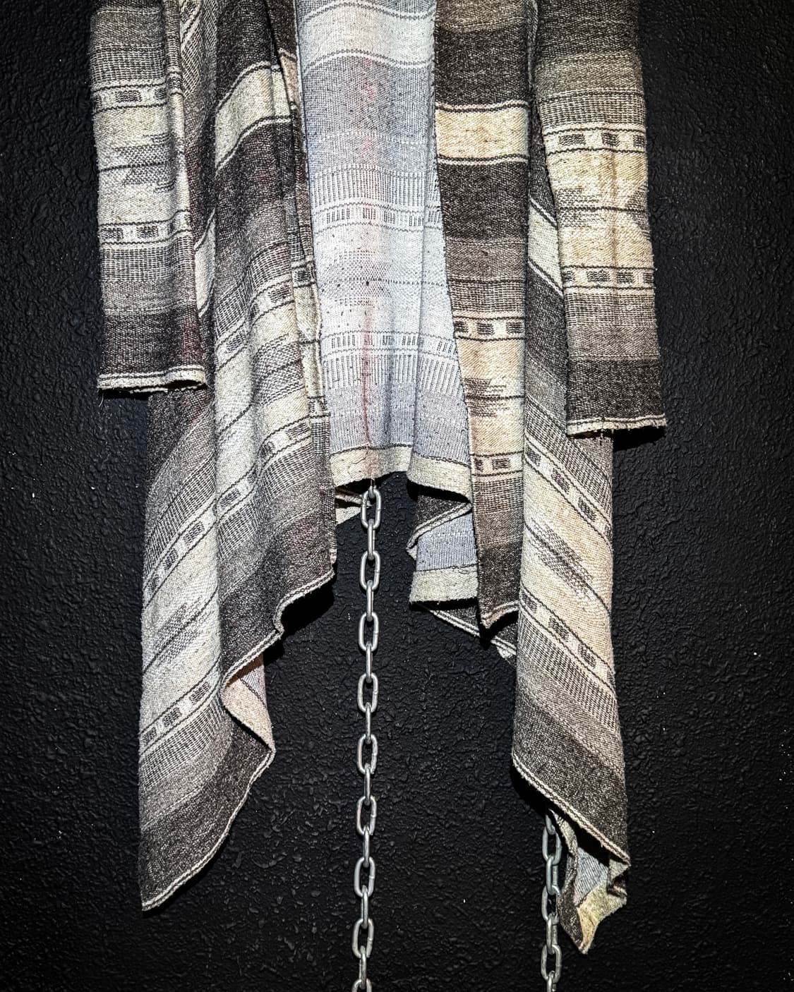 GOA – Hooded Ethnic Pattern Draped Cardi 상품이미지7