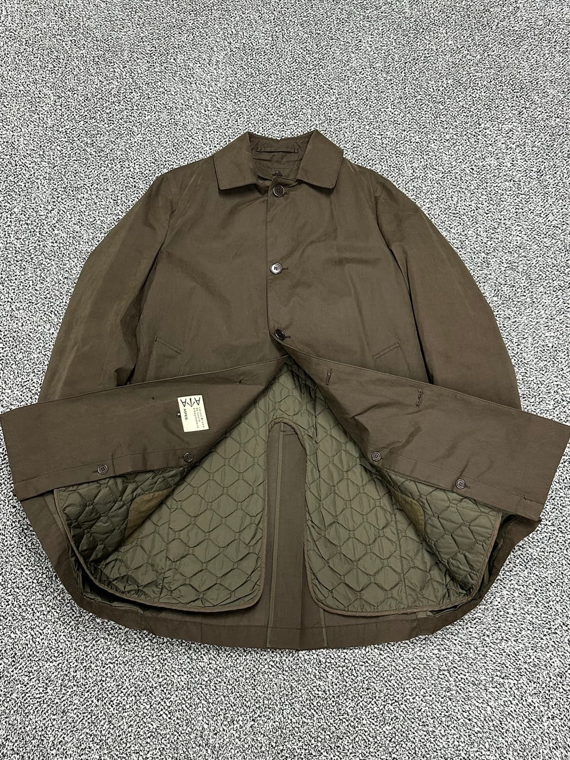 아스페시 브라운 코트 자켓 상품이미지5